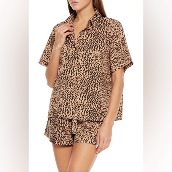 Ulla Johnson Pants - Ulla Johnson Iris leopard print short set